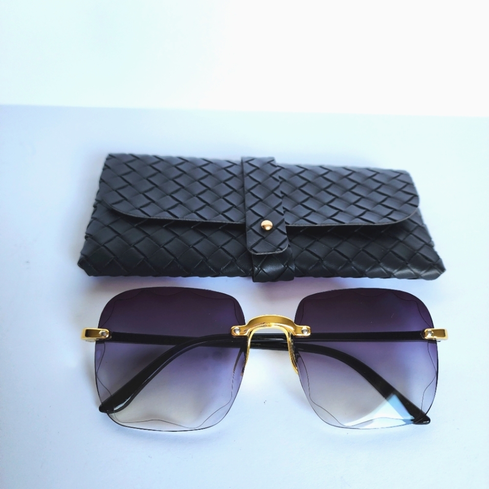 Fashion Oversized Square Frame Polarized Colorful Lens Sunglasses